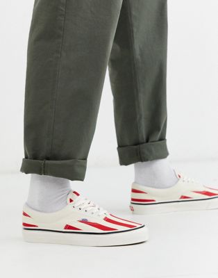 vans white and red stripe