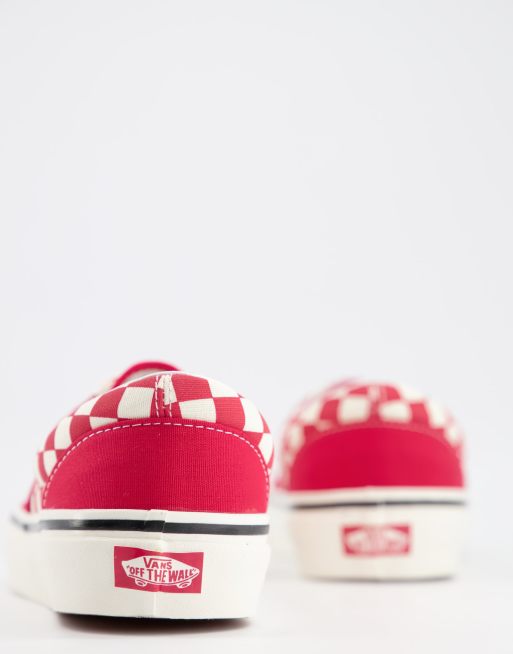 Vans rosse shop e bianche