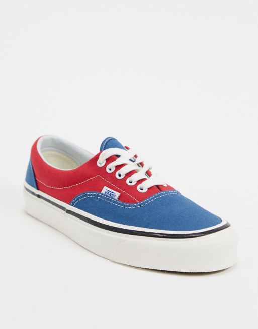 Navy blue and red 2024 vans