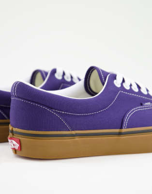 purple vans gum sole