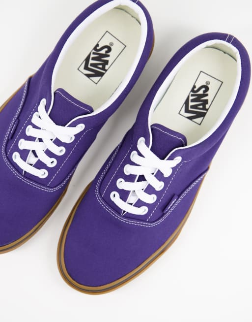 Purple vans gum sole sale