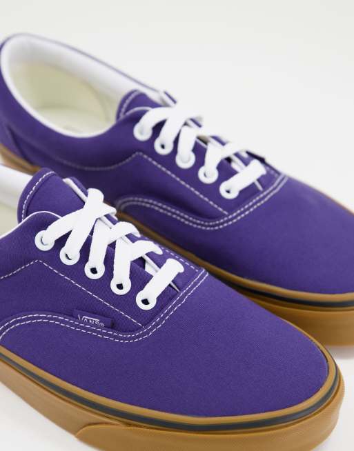 Purple vans hot sale gum sole