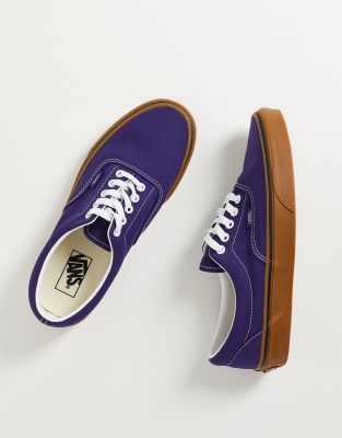 purple vans gum sole