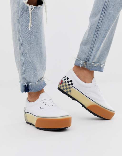 Vans Era Baskets semelle paisse Blanc ASOS