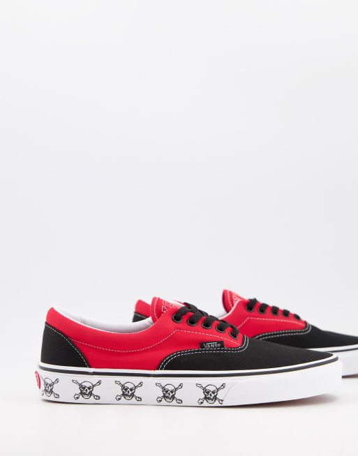 Vans Era Baskets Noir et rouge