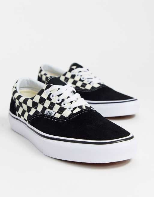 Vans noir shop et blanc carreaux