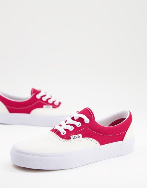 Vans rosse on sale e bianche