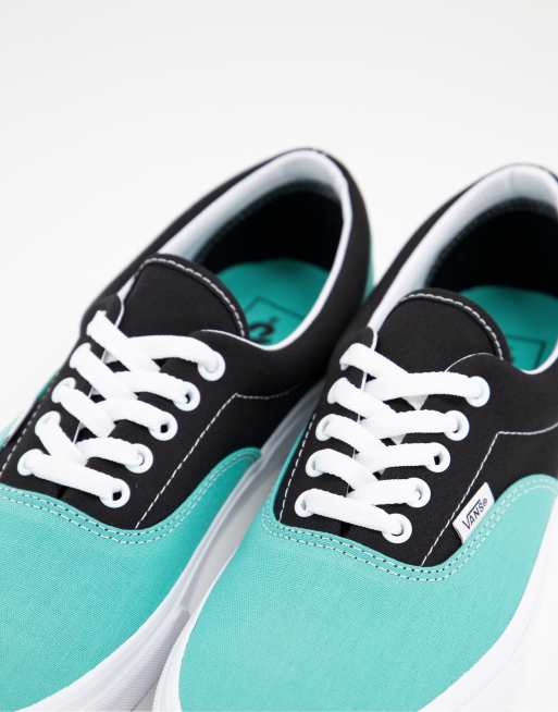 Vans era black clearance and blue