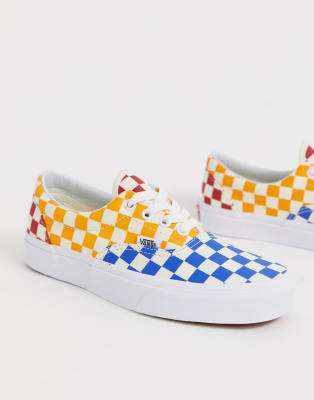 checkered colorful vans