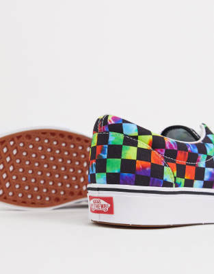 multi checkered vans