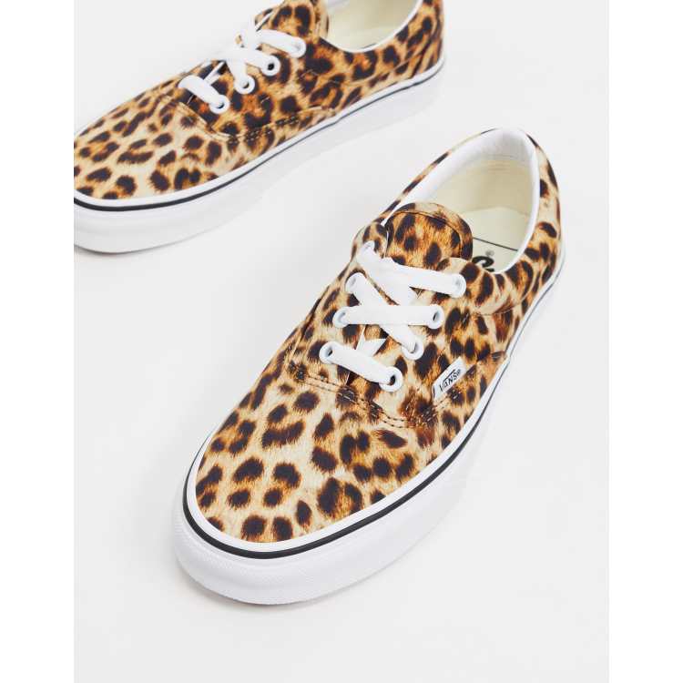 Vans leopard cheap print shoes