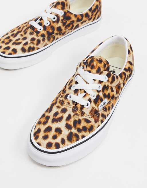 Albany salto vervangen Vans Era Leopard print sneakers in black | ASOS