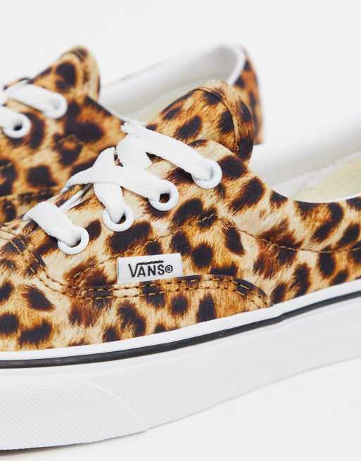 Vans Era Leopard print sneakers in black