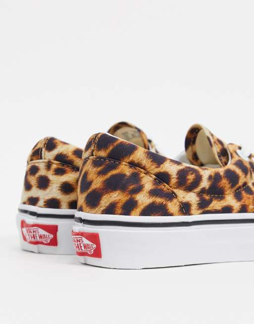 Vans Era Leopard print trainers in black