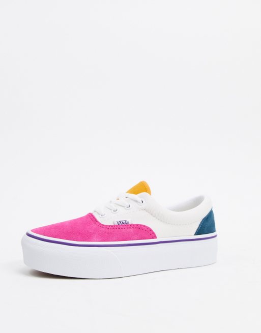 Vans era color block sneakers in multi clearance