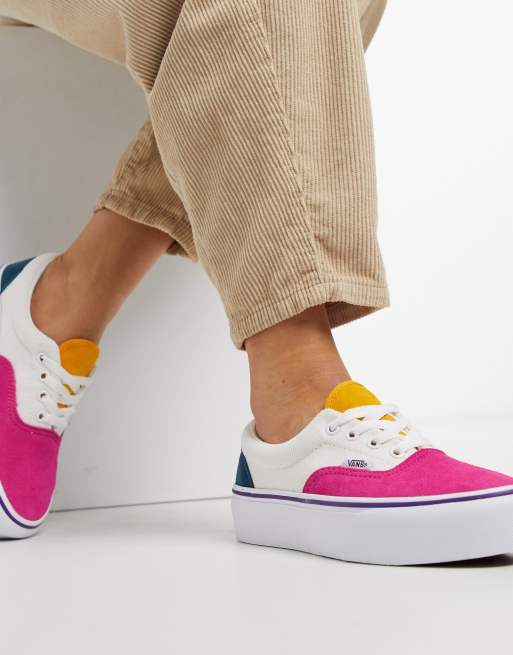 Vans era color block sneakers hot sale in multi