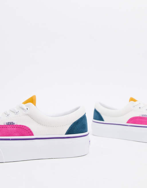 Multicolor shop platform vans