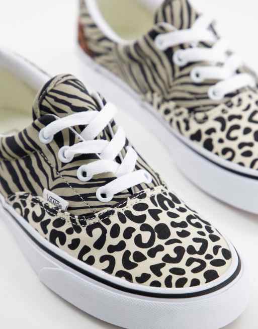 Beraadslagen Bully Mexico Vans Era Safari Multi animal print sneakers in black | ASOS