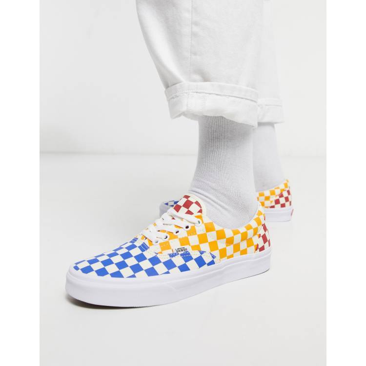 Vans Era Skate Shoes Checkerboard Multi True White ASOS