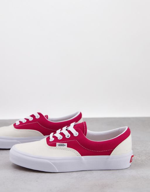 Vans - Era - Sneakers in rood en wit 