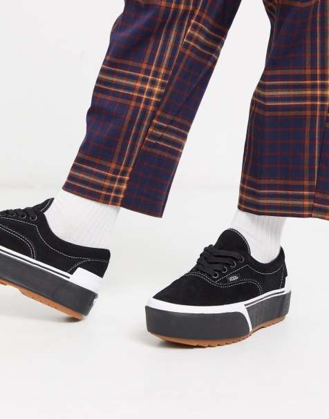 Vans - Era Stacked - Baskets en daim - Noir