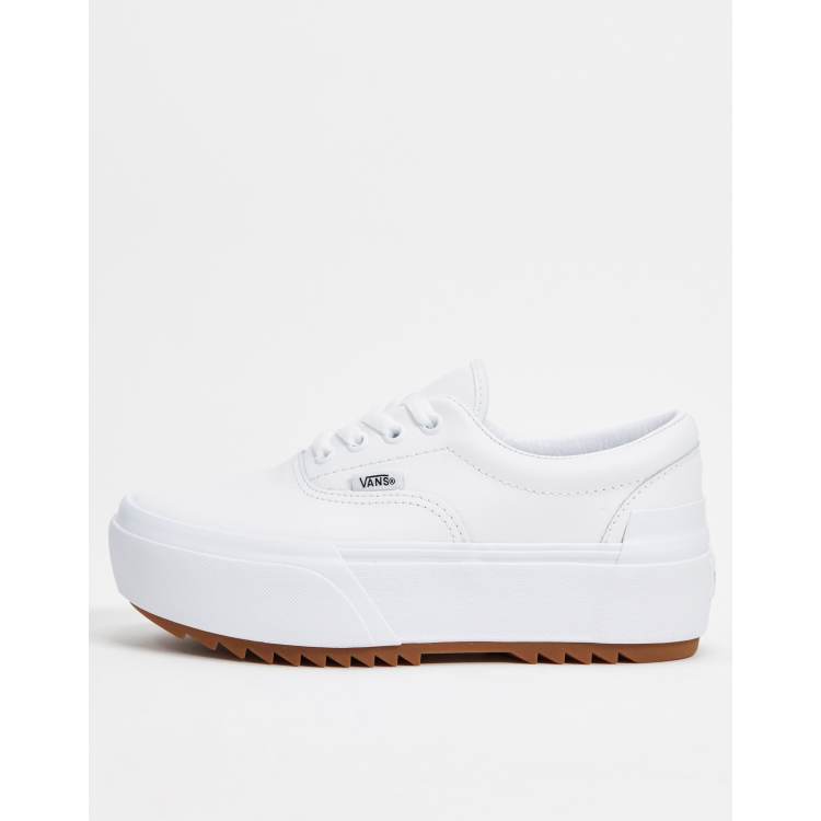 Vans era 2025 stacked white sneakers