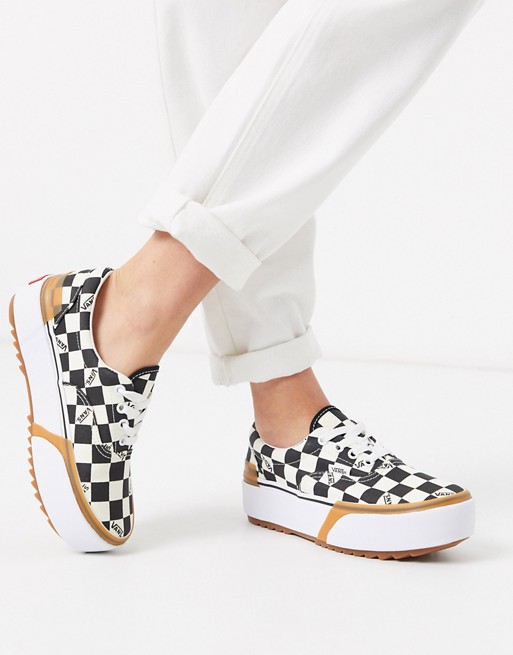 Vans Era Stacked sneaker in checkerboard | ASOS
