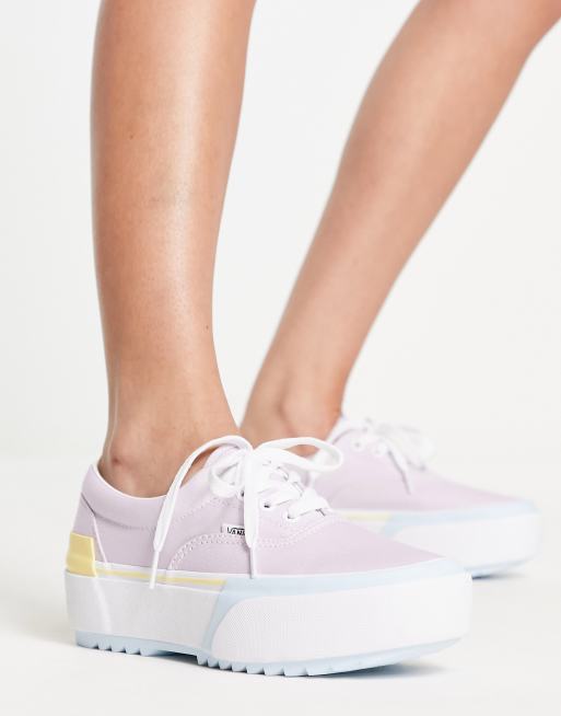 Vans Era Stacked sneakers pastel block | ASOS