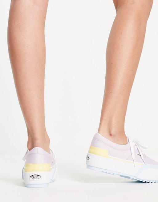 Vans Era Stacked sneakers pastel block | ASOS