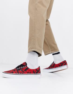 vans red tie dye