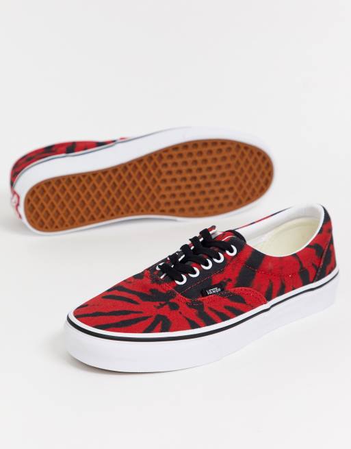 Vans era tie dye tango red hot sale