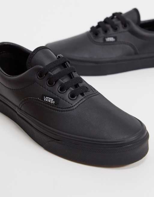 Vans era shop black leather