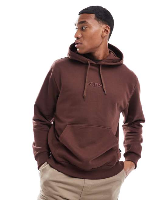 Vans Essential relaxed hoodie in chocolate brown