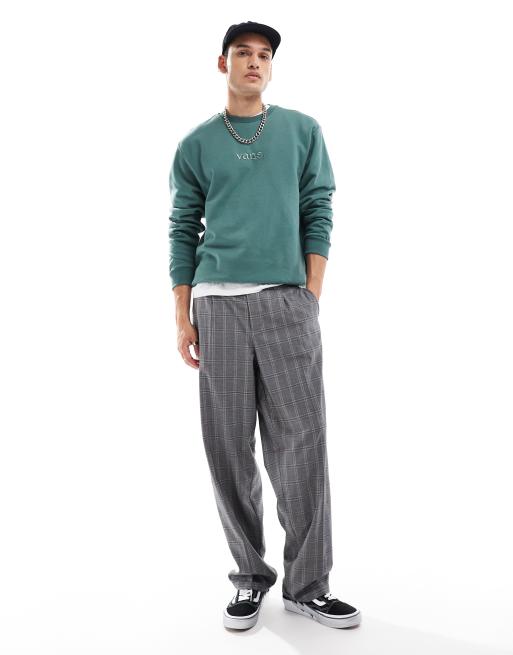 kastane vans スウェット Vans Classic Men's Classic Cotton Crew-Neck Relaxed Fit Sweatshirt