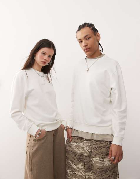 Vans - Essential - Sweat décontracté avec logo au centre - Blanc cassé - view 1