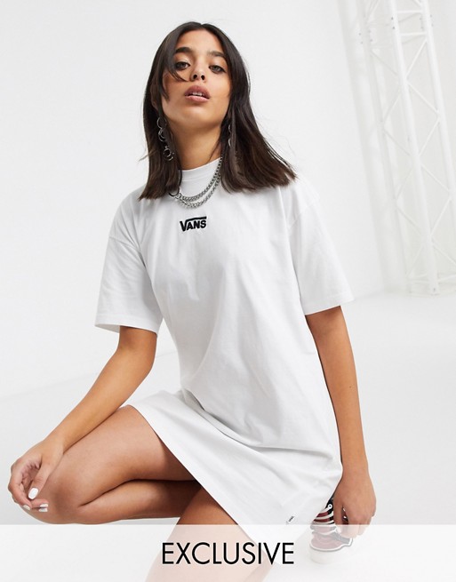 Vans everyday t-shirt dress in white Exclusive at ASOS