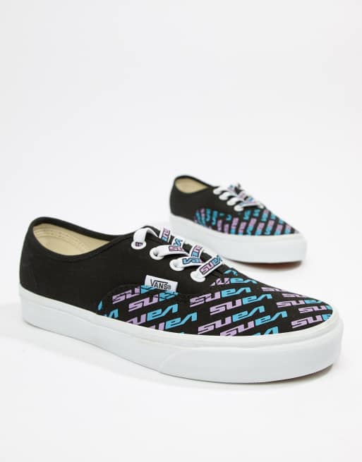 Vans Exclusive Authentic logo black trainers ASOS