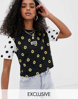 vans sunflower tee