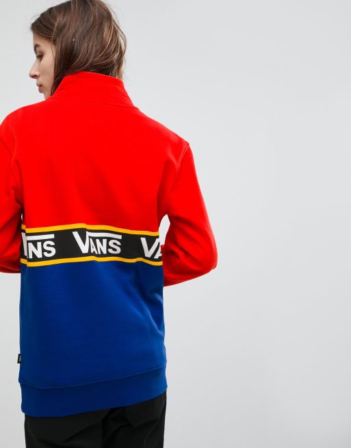 Vans half hot sale zip jacket