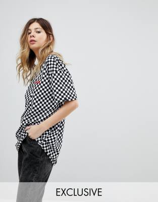 checkered vans top