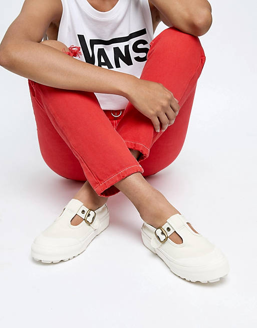 Proposal Submerged scheme Vans Exclusive White Mary Jane Style 93 Sneakers | ASOS
