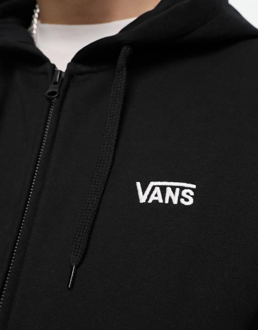 Felpa vans store nera zip