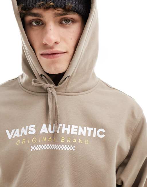 Vans Felpa sportiva tortora oversize con cappuccio ASOS