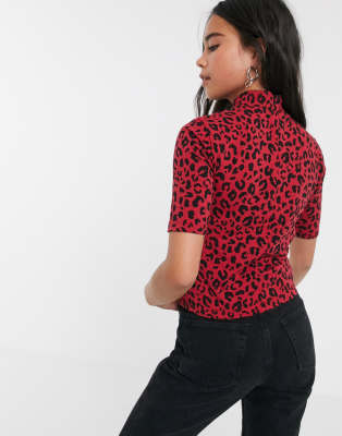 red and leopard vans