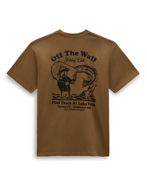 Vans - Fishing Club - T-shirt met zakje en korte mouwen in kangaroe-bruin