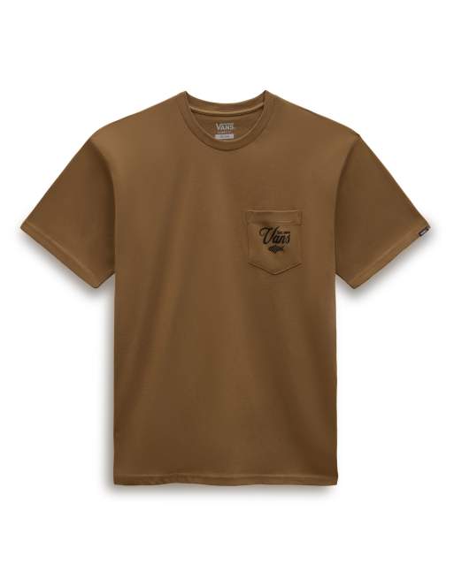 Bruin shirt sales korte mouw
