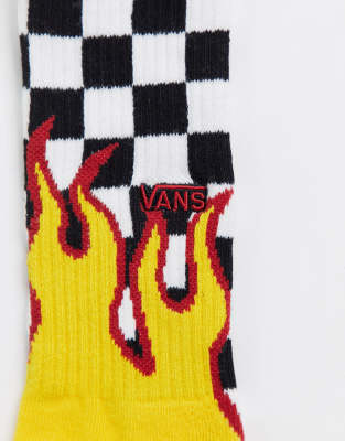 vans flame socks