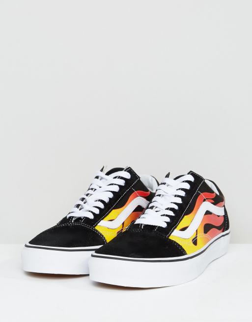 Vans old 2025 skool con llamas