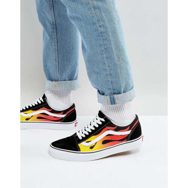 Flame vans shop on foot