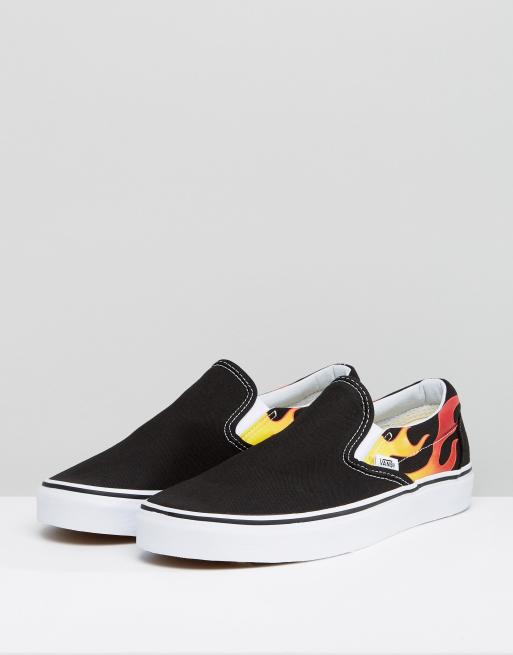 Vans slip on on sale fiamme